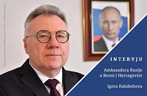 Мир, диалог, уважение права государствообразующих народов в Боснии и Герцеговине на свободное самоопределение на основе Дейтонского мирного соглашения – ключевые тезисы интервью Посла России в БиГ И.А.Калабухова телеканалу БХРТ