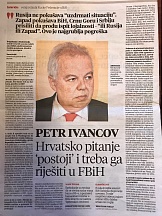 Интервью Посла России в БиГ П.А.Иванцова Боснийско-хорватской газете «Вечерни лист» (Мостар)